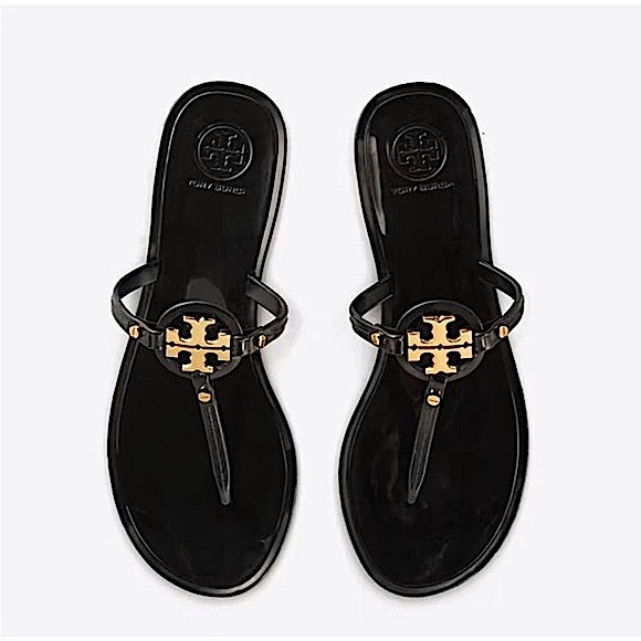 Tory Burch Shoes New Tory Burch Mini Miller Black Jelly Thong